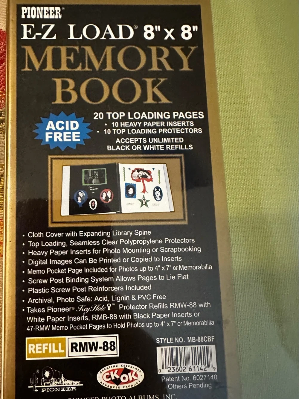Pioneer E-Z Load Green Memory Book 8